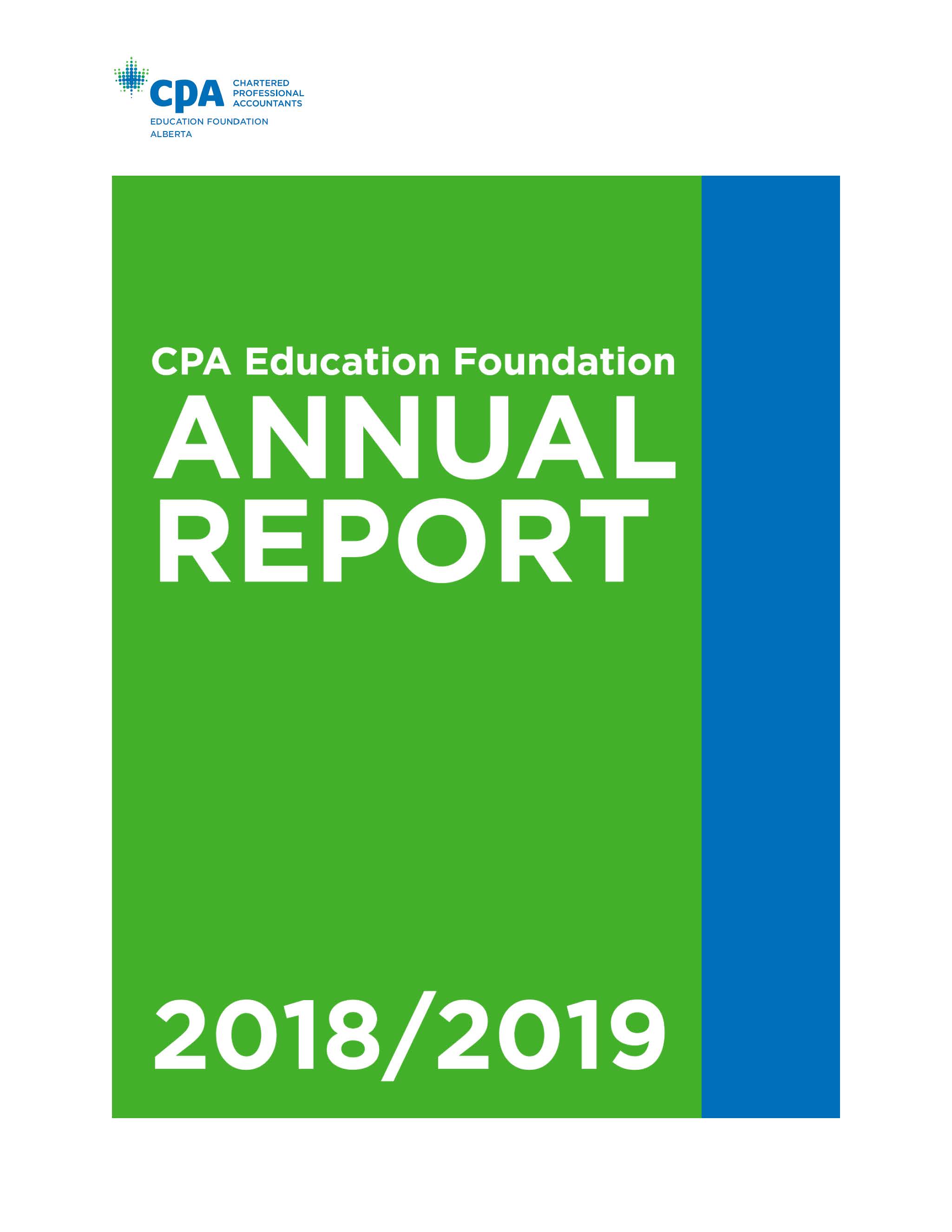 CPA Education Foundation Annual Report 2018-2019