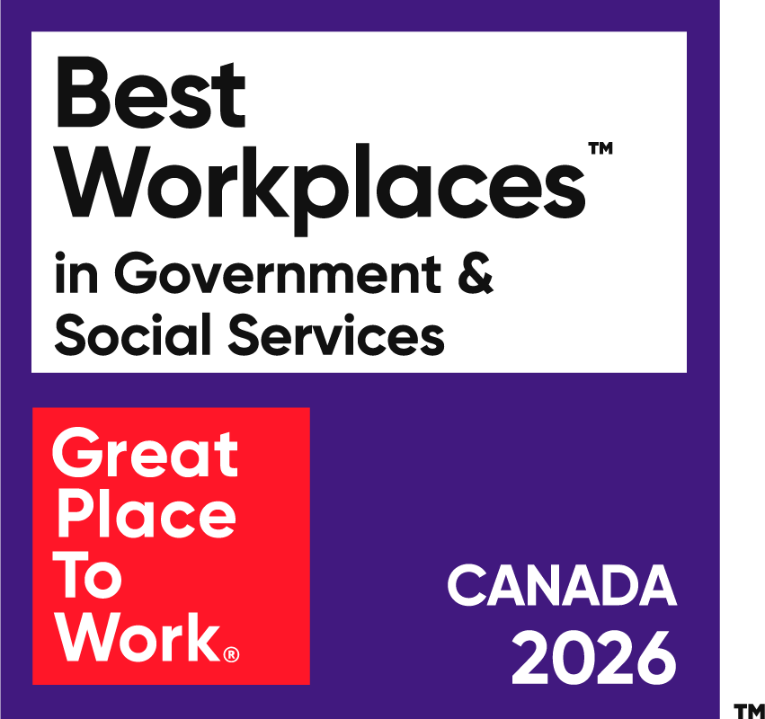 Best workplaces in government and social services. Great place to work. Canada 2026