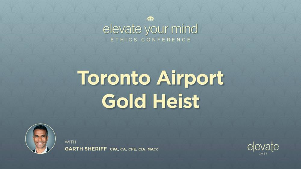 Elevate Your Mind 2026 - Toronto Airport Gold Heist