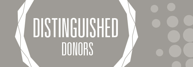 Distinguished Donors banner