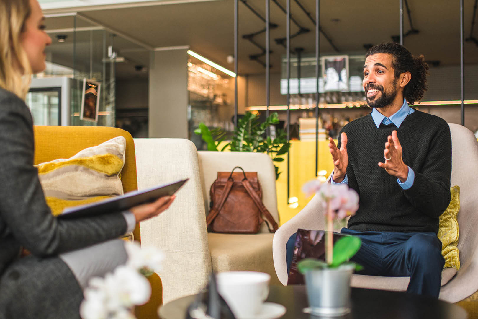 Mentee and Mentor Talking